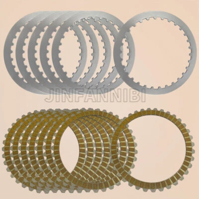 Kit de placas de acero de fricción de embrague para Harley-Davidson Sportster 883 1200 1991-22 Foto 1 de 4