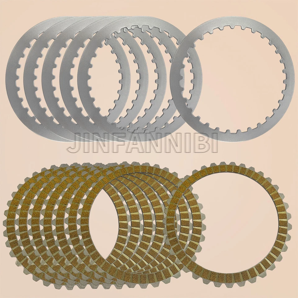 Kit de placas de acero de fricción de embrague para Harley-Davidson Sportster 883 1200 1991-22 Foto 1 de 4