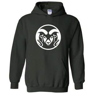 Colorado State Rams Primary Logo Adult Licensed Unisex Hoodie - Picture 1 of 11