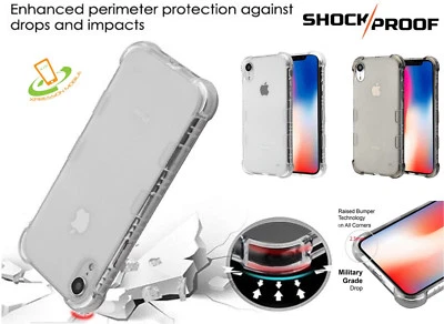 For Apple iPhone XR Phone Case Hybrid Rubber Protector Silicone Shockproof Cover - Image 1 of 4