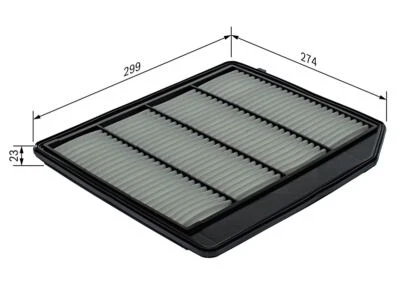 Filtro de aire BOSCH para SUZUKI Sx4 S-Cross Vitara 15- F0264400710 Foto 1 de 4