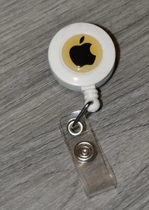vintage apple computer company ID Badge / Security key retractable lanyard - Picture 1 of 2