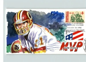 Hand Painted FOOTBALL Most Valuable Player MARK RYPIEN, Minneapolis, Minnesota c - Picture 1 of 1