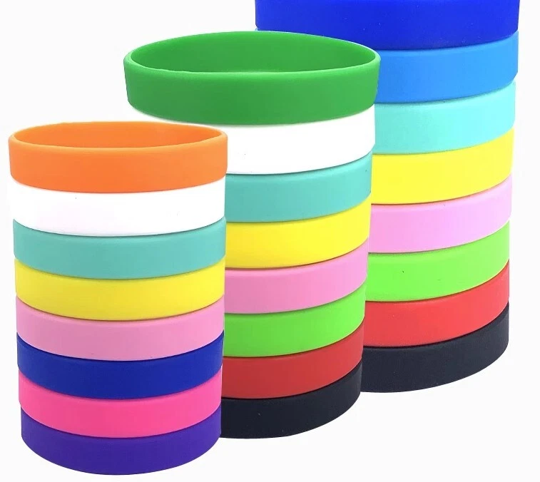 Pulsera Silicona Punto Apertura Adulto Pulsera Color Sólido Goma Pulsera Gr Foto 1 de 1