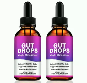 (2 Pack) Gut Drops, Advanced Weight Loss & Gut Health Support Drops - Picture 1 of 12