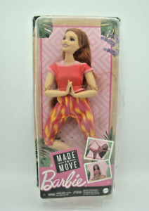 Barbie Made To Move Doll - Long Straight Red Hair Wearing Sportswear NIB DMG