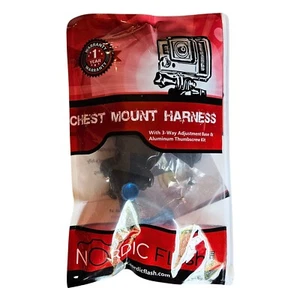 Nordic Flash Chest Mount Harness - New - Adjustable for GoPro & Action Cameras - Picture 1 of 3