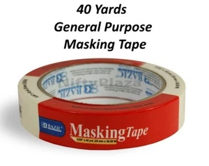 Masking Packing Tape - 0.94" x 40 yard 24 mm x 36.58 M General Purpose Bundling - Picture 1 of 1