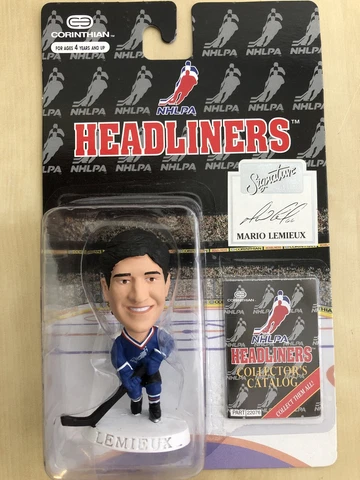 MARIO LEMIEUX NHLPA Headliners  PENGUINS FIGURE Toy 1996 Cover