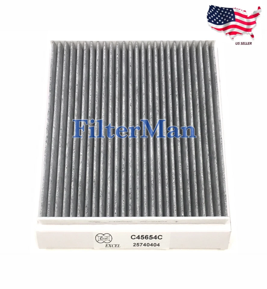 CARBONIZED CABIN AIR FILTER FOR CADILLAC CTS STS SRX CTS-V US SELLER - Image 1 of 1