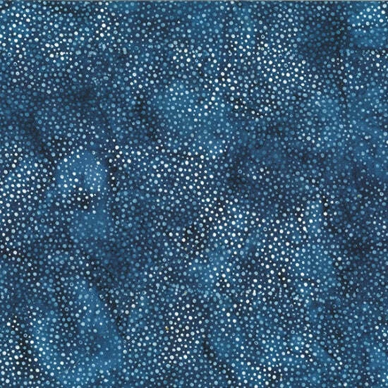 Indigo Dots 44" batik by Hoffman, 885-68, 885 Dot Batiks, cotton - Image 1 of 1