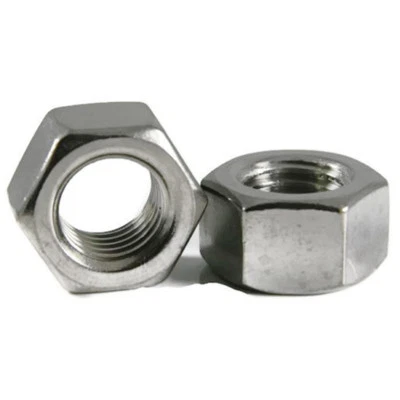 ALBANY COUNTY FASTENERS Stainless Steel Finished Hex Nut UNF 7/16-20, Qty 25