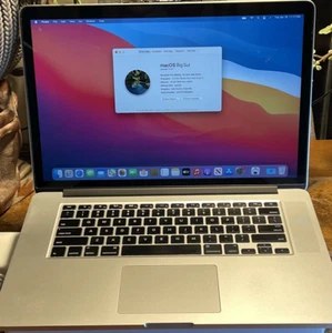 Apple MacBook Pro 15in Laptop (2015) 256gb (2.2 gHz Quad i7) 16gb Ram {BigSur} - Picture 1 of 12