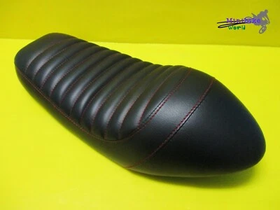 Fit For Yamaha SR400 SR500  Black Seat Complete +Red Stitch   **mi3644* Foto 1 de 4