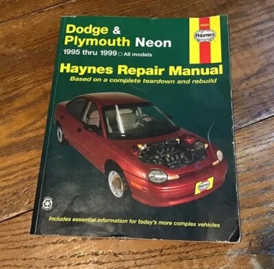 Manual de reparación Haynes 30034 Dodge & Plymouth servicio de neón 1995 a 1999 de colección Foto 1 de 4