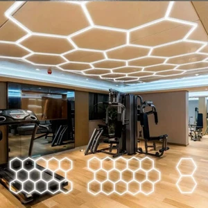3-28X Hexagon LED Lampe Röhren Werkstatt Garage Wand Decken Leuchte Beleuchtung - Bild 1 von 21