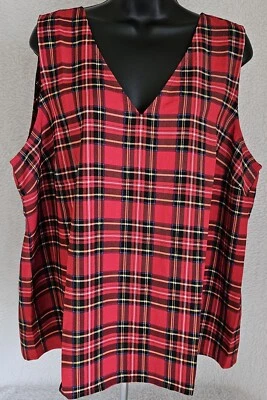 Camisa Top Blusa J Crew Mujer Talla XL Roja Negra Blanca Amarilla A Cuadros NUEVA Foto 1 de 4
