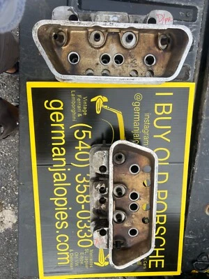 PAR de Porsche GOOD 356 Cabeza de cilindro D & guías 356a 356b 356c Foto 1 de 4