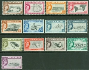 SG 57-69 Ascension 1956. ½d to 10/- set of 13. Fine unmounted mint CAT £150 - Picture 1 of 1