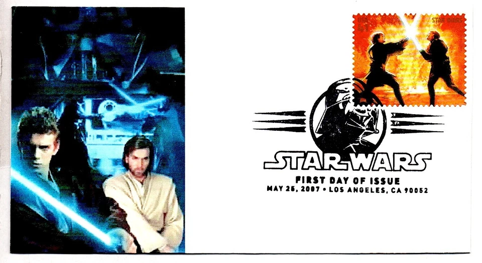 #4143d STAR WARS OBI WAN KENOBI & LUKE SKYWALKER STAMP FIRST DAY OF ISSUE FDC - Image 1 of 1