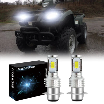 Kit faros LED H6 6000K bombillas blancas para Suzuki Vinson 500 2002-2005 2006 2007 Foto 1 de 4