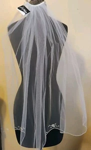 Schleier elfenbeinfarben für Hochzeit - Bild 1 von 3
