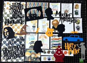 ¡Kit de álbum de recortes de Harry Potter! Project Life, papel, troquelados, Hogwarts Universal St - Imagen 1 de 1