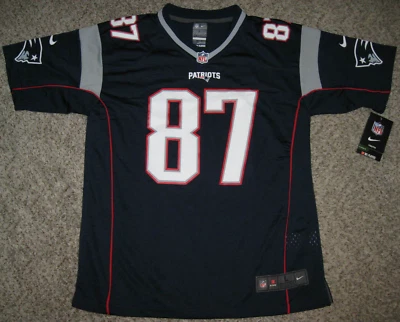 Camiseta deportiva Nike Rob Gronkowski New England Patriots YOUTH grande azul marino Foto 1 de 3
