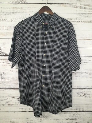 Vintage Chaps Ralph Lauren Shirt Mens XL Blue Button Up Plaid Classic Preppy  - Image 1 of 4