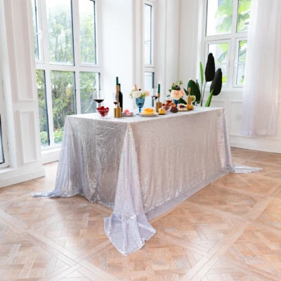 Sequin Tablecloth Square Rectangular Tablecover for Birthday Wedding Banquet - Image 1 of 4