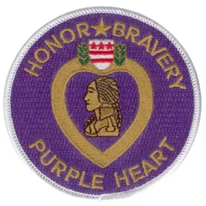 Parche bordado Purple Heart/Honor * Bravery 3,5 - Imagen 1 de 1
