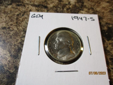 1947-S JEFFERSON NICKEL GEM BU Cover