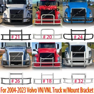 Front Deer Bumper for 2004-2023 Volvo VN/VNL Truck w/Mount Bracket Eight styles - Picture 1 of 62
