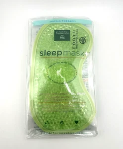 Earth Therapeutics Gel Bead Sleep Mask – Green – Cooling Eye Mask, 1 Count, NEW - Picture 1 of 4