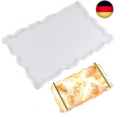 Resin Silikonform Tablett, Obsttablett Epoxidharz Gießformen, Groß Rechteckige S - Bild 1 von 4