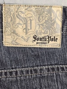 Vtg Southpole Premium Denim Jean Shorts Men's 42 Wide Leg Hip Hop Y2k Jnco Style - Picture 1 of 16