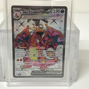 Charizard EX 215/197 Obsidian Flames Ultra Rare Graded 9.5 Pokémon Card - Picture 1 of 4