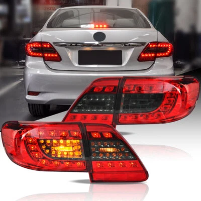 Pair For Toyota Corolla 2011 2012 2013 LED Rear Brake Signal Tail Light Assembly - Image 1 of 4