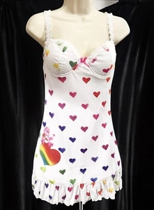 SIZE Small……..DOLLS KILL……Colorful Heart & Teddy Bear themed Dress.  New - Picture 1 of 8
