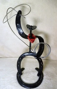 Cowboy Hufeisen Figur - Unikat - tolles Konzept - ein echter Hingucker  - Bild 1 von 6