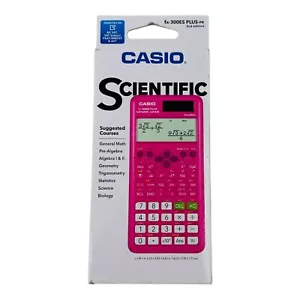 Casio Scientific fx-300ES PLUS 2nd Edition Pink Calculator Handheld - Sealed Box - Picture 1 of 8