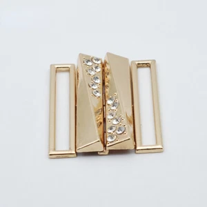 Corsé Hebilla Estrás Cierre Cristal Cinturón Repuesto Clip Abajo Abrigo Accesorio - Imagen 1 de 11