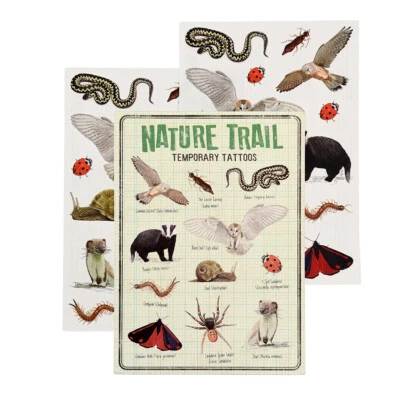 DOTCOMGIFTSHOP Rex London NATURE TRAIL TEMPORARY TATTOOS
