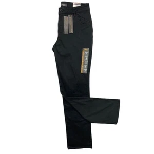 4L Long Lee Women's Black Relaxed Fit Straight Leg Black Denim Jeans New - Picture 1 of 9
