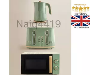 Scandi Style 17L Microwave ,Rapid Boil 3KW Jug Kettle & Matching 4 Slot Toaster - Picture 1 of 9