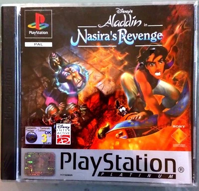 Aladdin Nasira's Revenge playstation platino videojuego-sellado/sin usar Foto 1 de 4