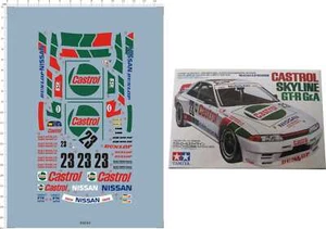 Detail Up 1/24 CASTROL SKYLINE GT-R 32 Gr.A Model Kit Markings Water Slide Decal - Picture 1 of 1