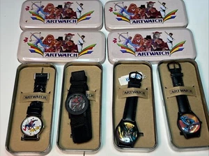 Vintages 1990’s Artwatch Wolverine Spider-Man Captain America Watches - Picture 1 of 6