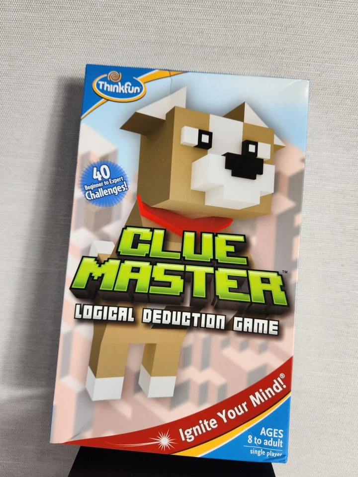 New Thinkfun Clue Master Logical Deduction Game Reasoning 40 Challenges - Image 1 of 4