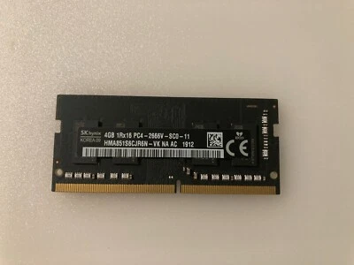 SK hynix 4GB DDR4 SODIMM PC4-21300 2666MHZ 260-PIN - Image 1 of 3